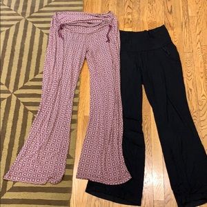 Two pairs of comfy lounge maternity pants!